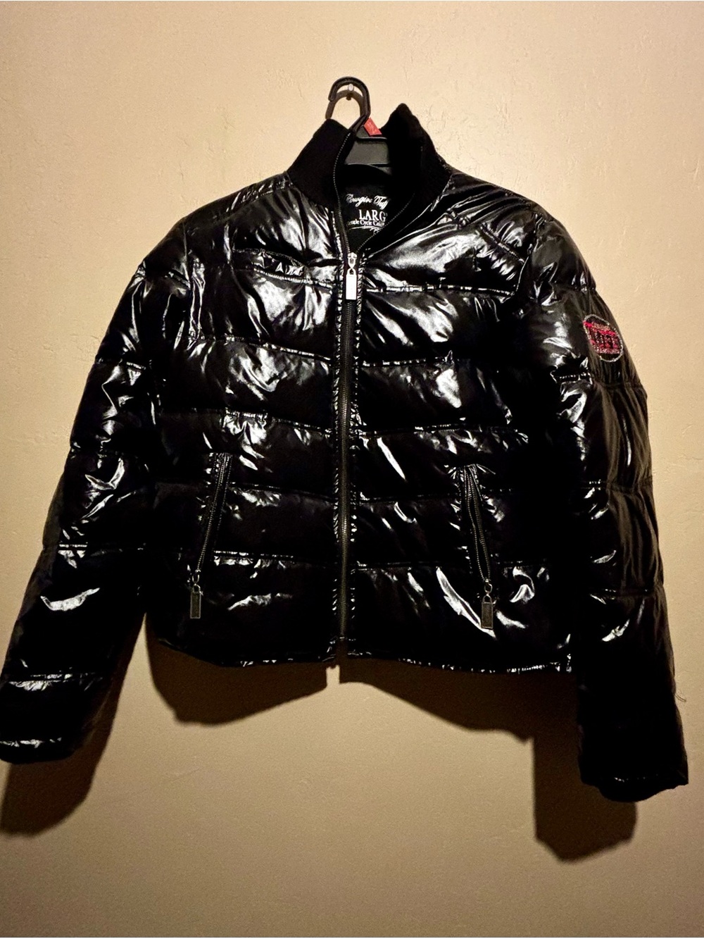 Cowgirl Tuff Black Shiny Puffer Jacket